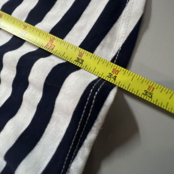 Open Gates Dress Women’s Size Medium Striped Off Shoulder Knee Length Fitnflare - Picture 9 of 9